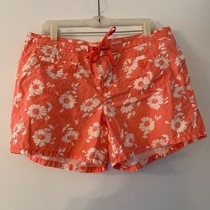 Gap Board Shorts - Size 12 Peach w/ white flowers